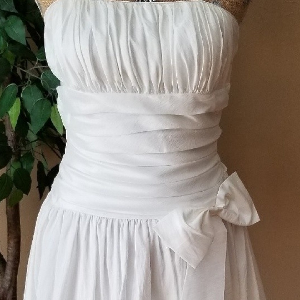 Cinderella Design white formal midi dress
